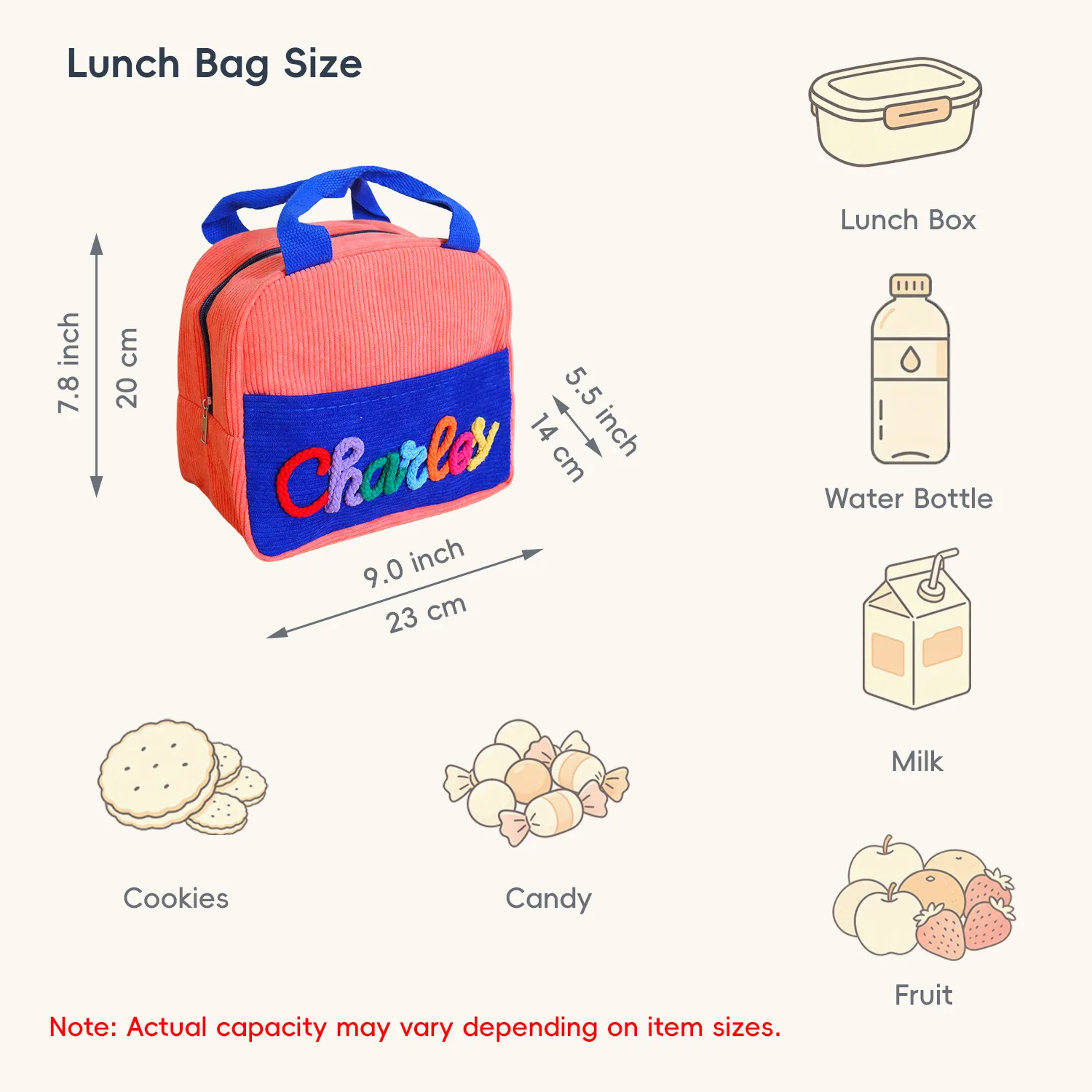 Personalized Kids Lunch Bag with Name